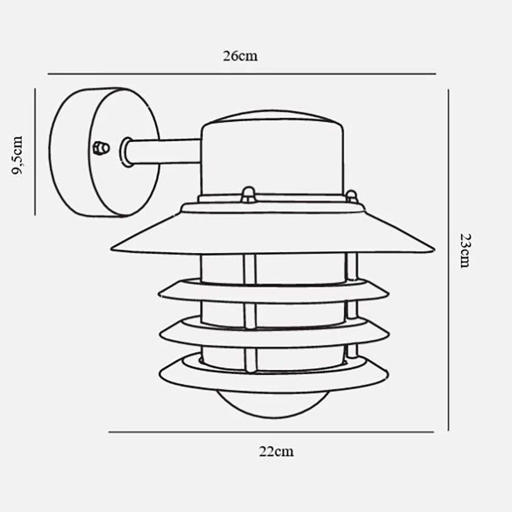 Vejers Down Wall Light Black - 74471003