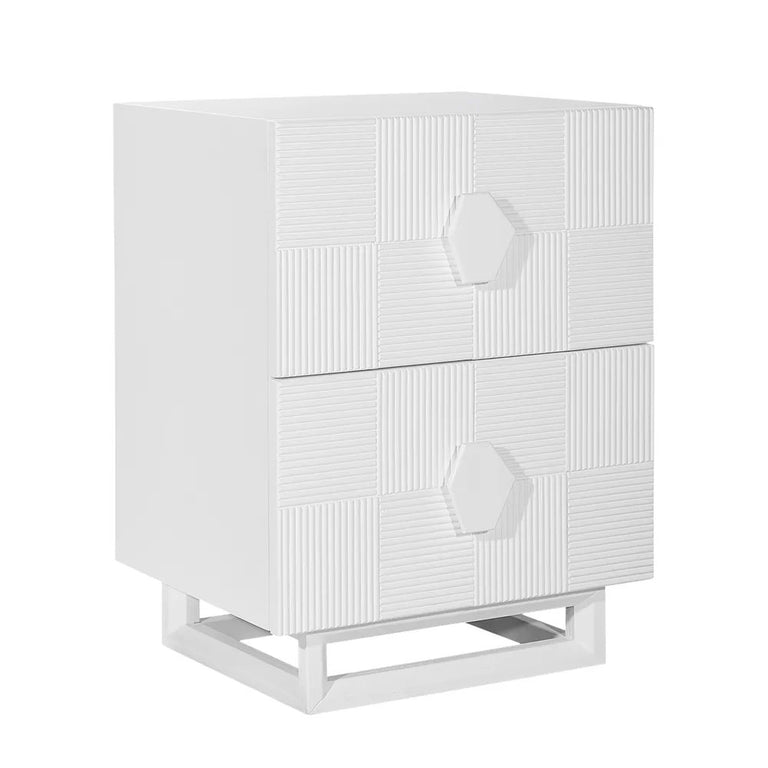 Alton Bedside Table Small White - 33278