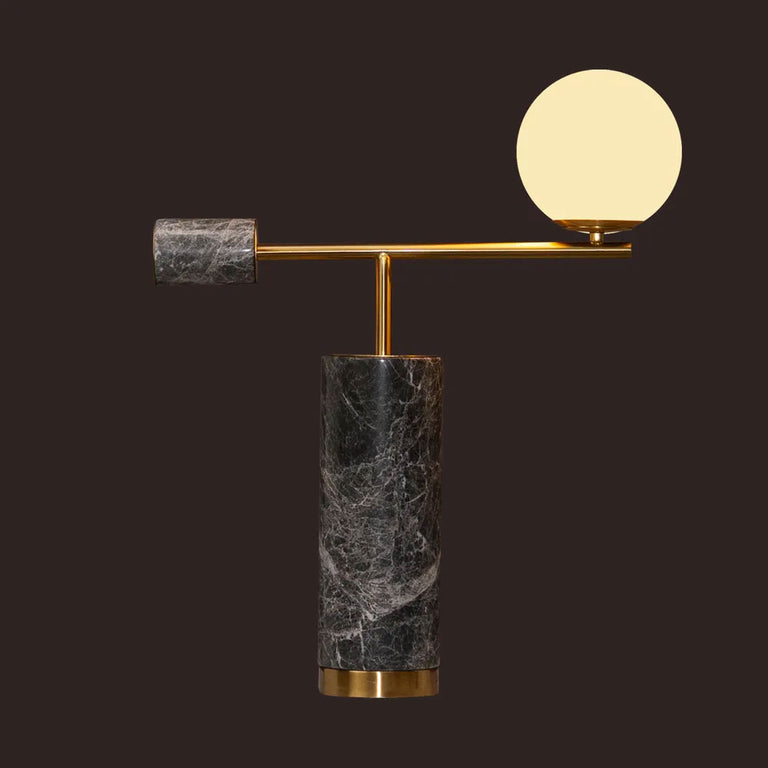 Zamora Marble Table Lamp Grey - 12415