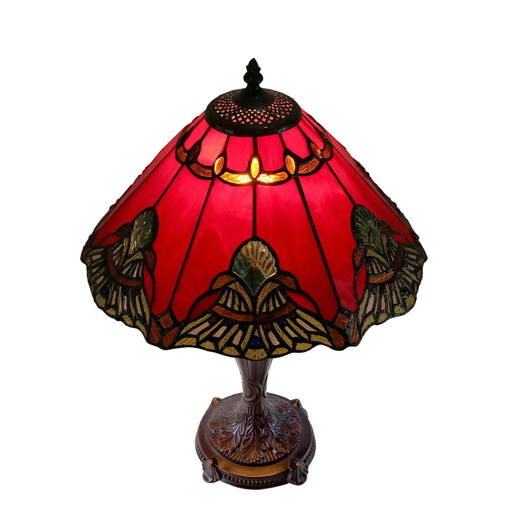 Benita Tiffany Table Lamp Red - TL-141072R-N032