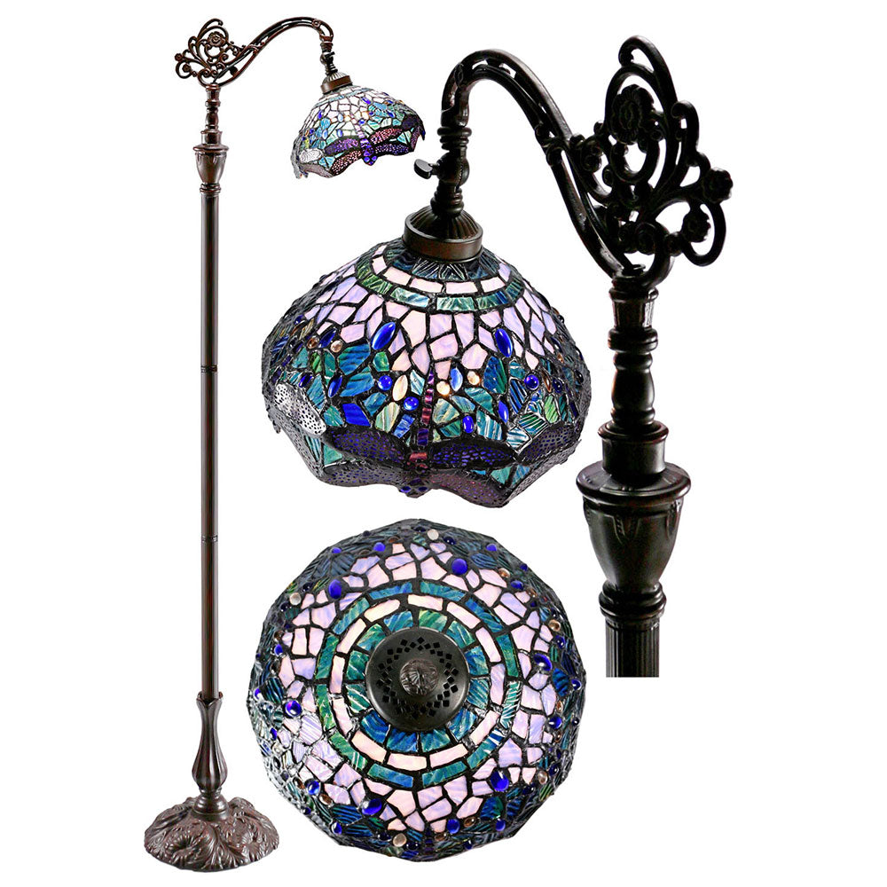 Dragonfly Tiffany Floor Lamp Blue - TL-102793-FLKG
