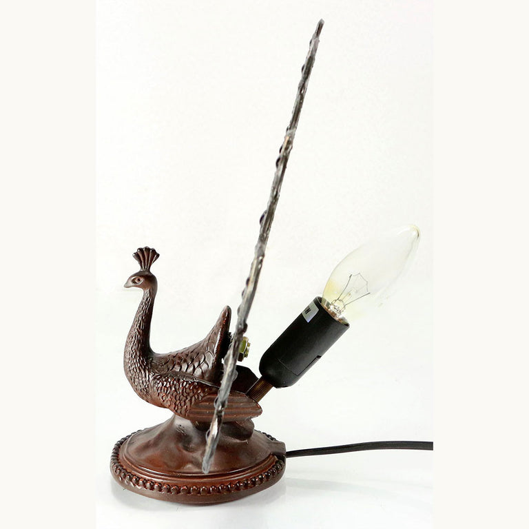 Peacock Tiffany Table Lamp Blue Turquoise - TL-QN2816