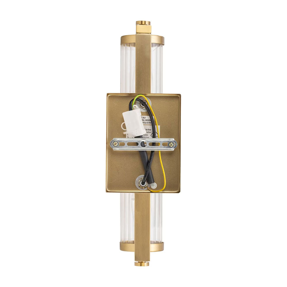 Rockford 2 Light Wall Light Satin Brass - LOI1001588