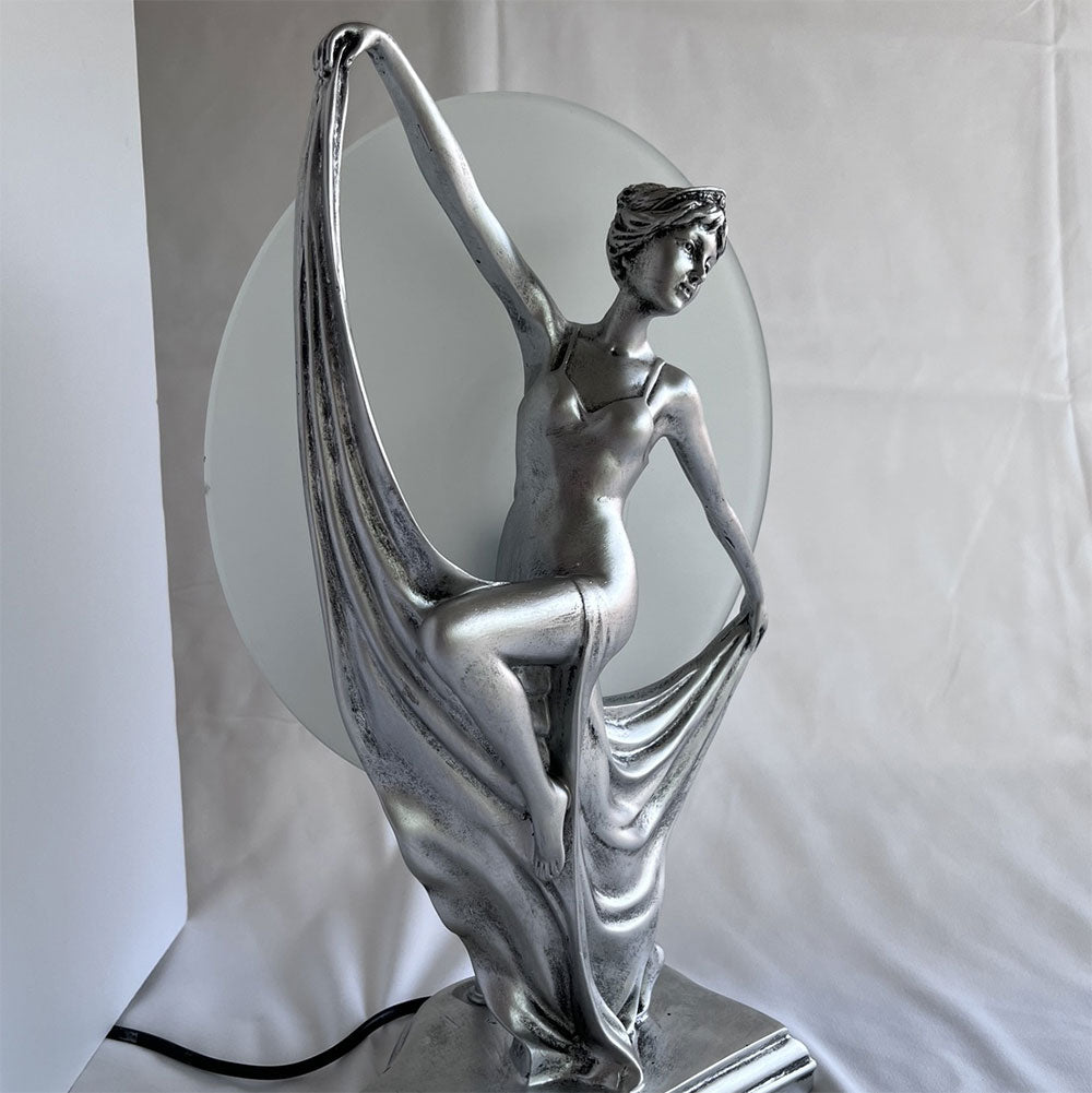 Art Deco Table Lamp Silver - TL-6U