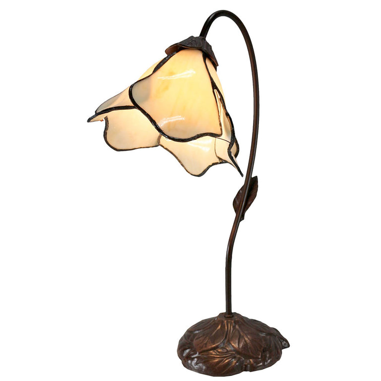 Tiffany Single Lotus Table Lamp Beige - TL-AL-6RC