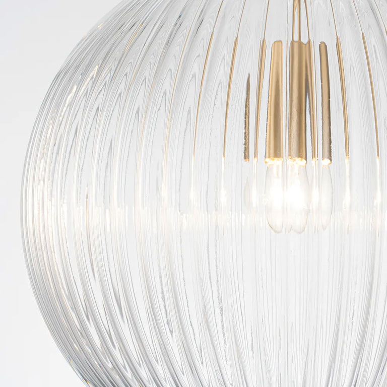 Baden Pendant Large Antique Brass / Clear - 20872