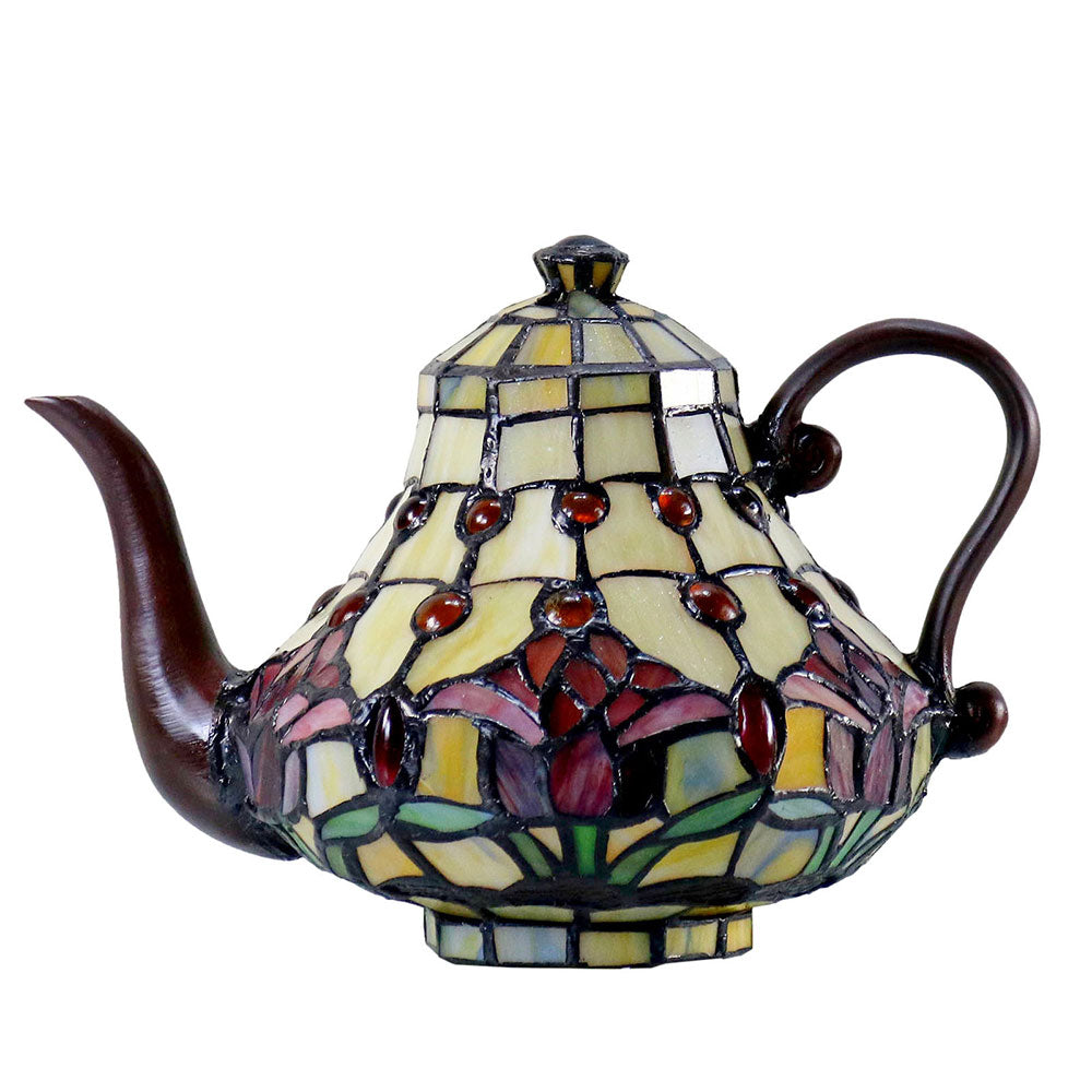 Tulip Tiffany Teapot Leadlight Table Lamp - TL-Q07235