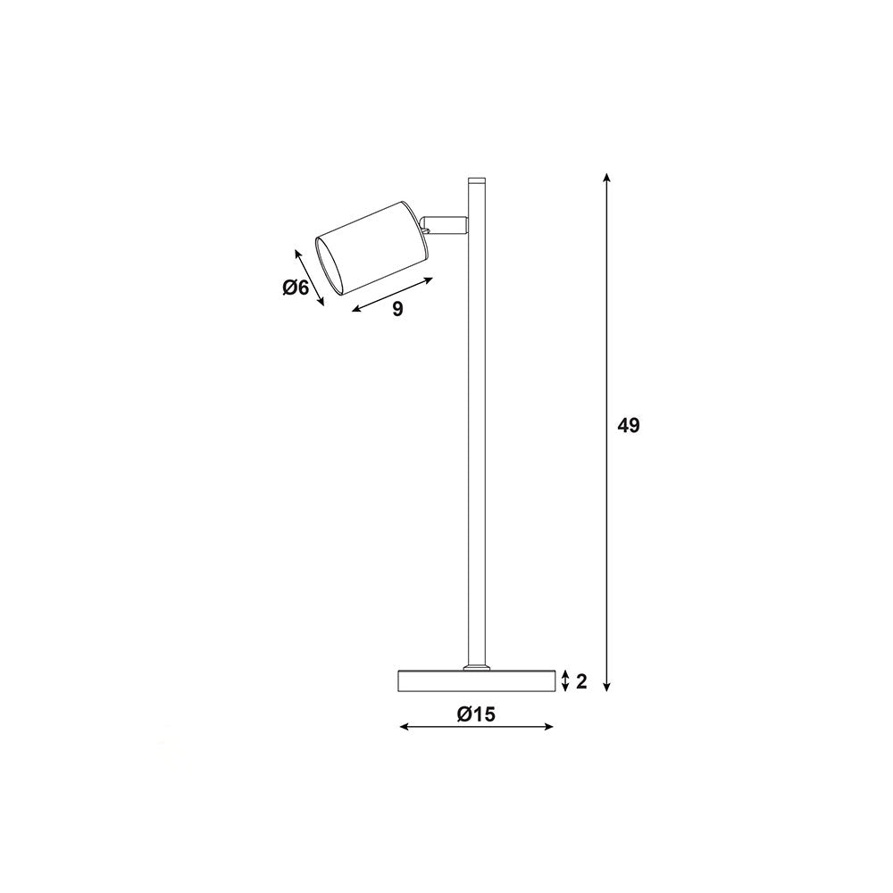 Ponte Table Lamp Black - SL98741BK