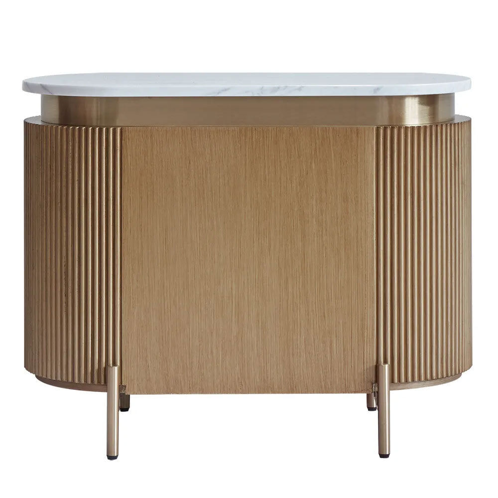 Demarco Bedside Table Antique Gold - 33249
