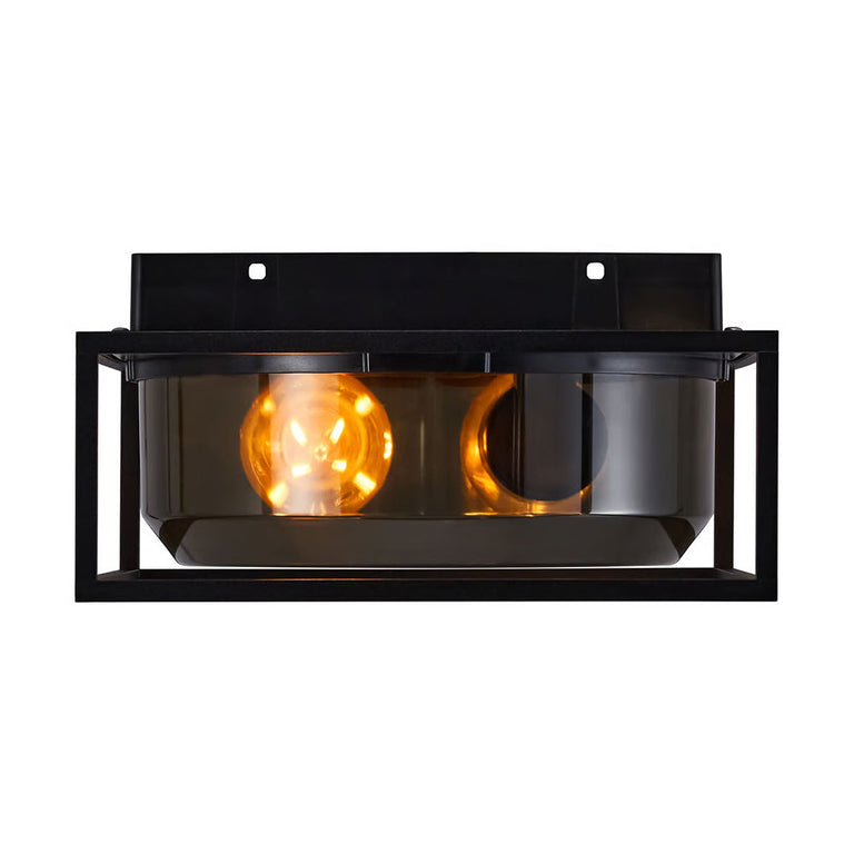 Griffin 2 Light Ceiling Light Smoked - 2218126047