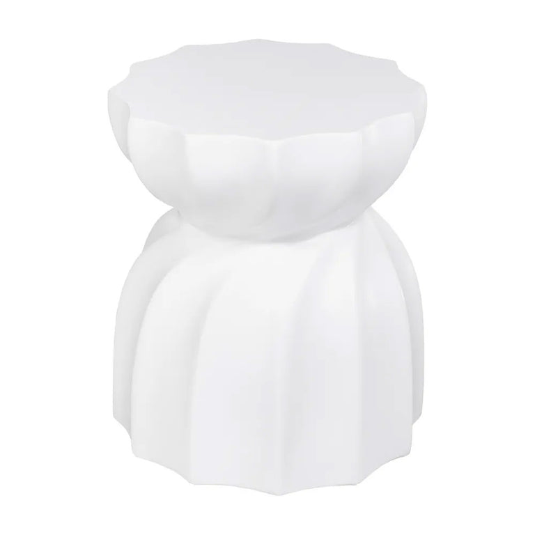 Swirl Concrete Stool White - 33125