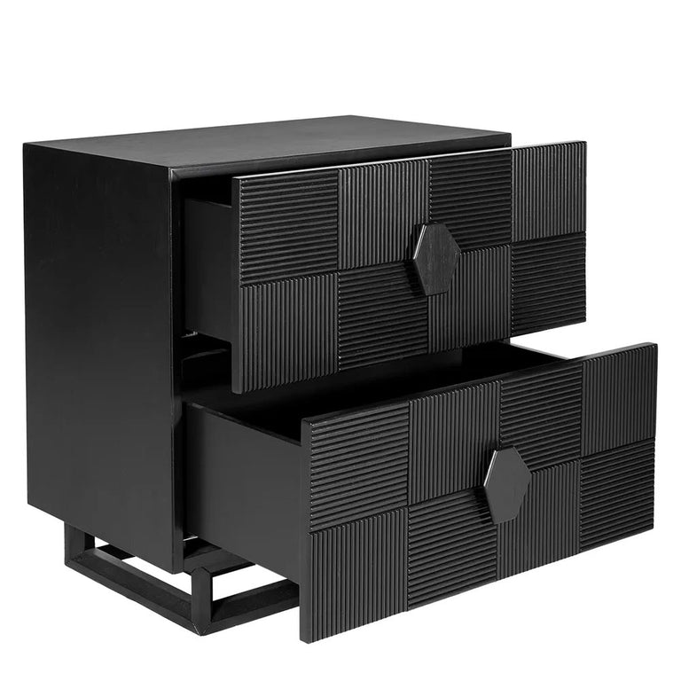 Alton Bedside Table Large Black - 33272