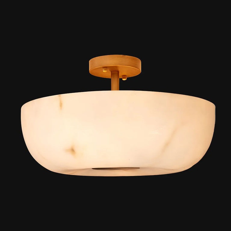 Zurich Flush Mount Light Brass / White - 20863