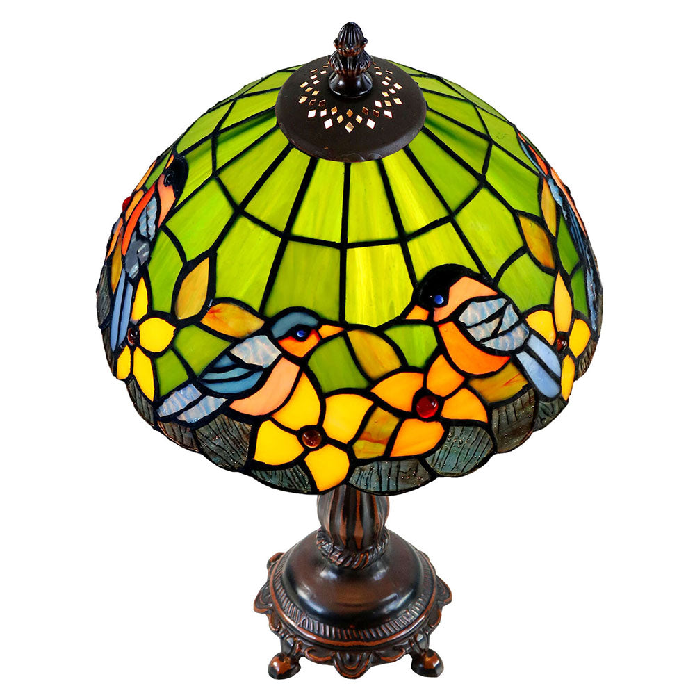 Elara Bluebird Tiffany Table Lamp Small - TL-102341-615S