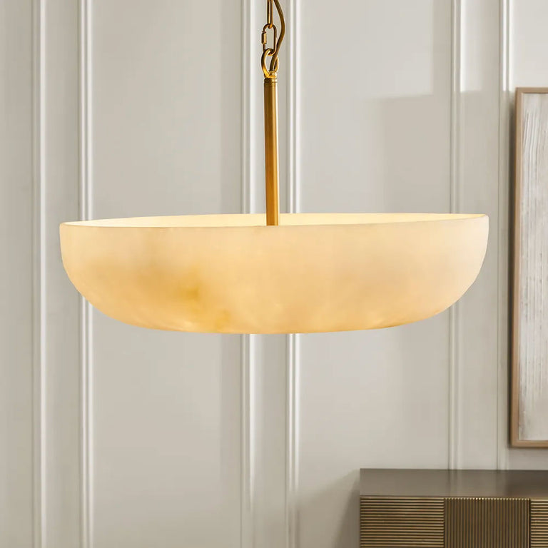 Zurich Pendant Brass / White - 20864