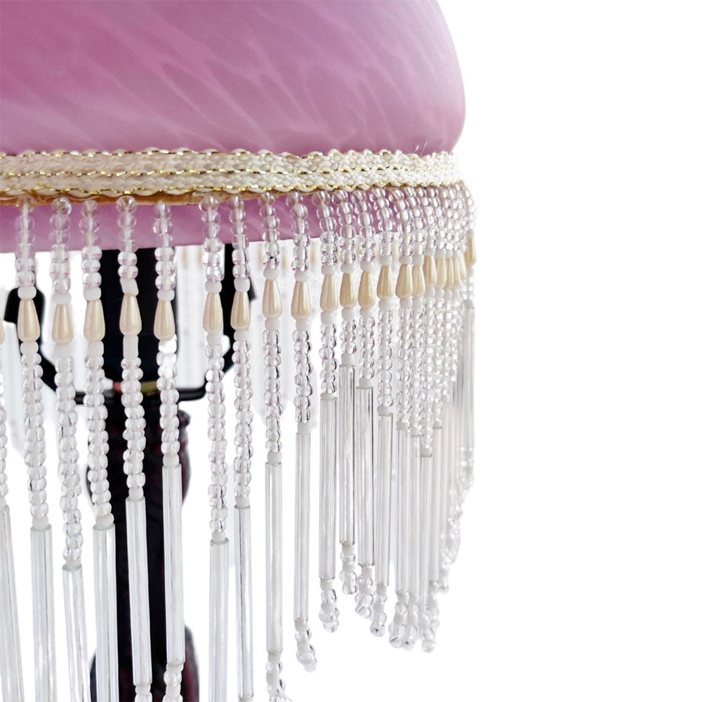 Victorian 8" Beaded Table Lamp Purple - TL-308-PB