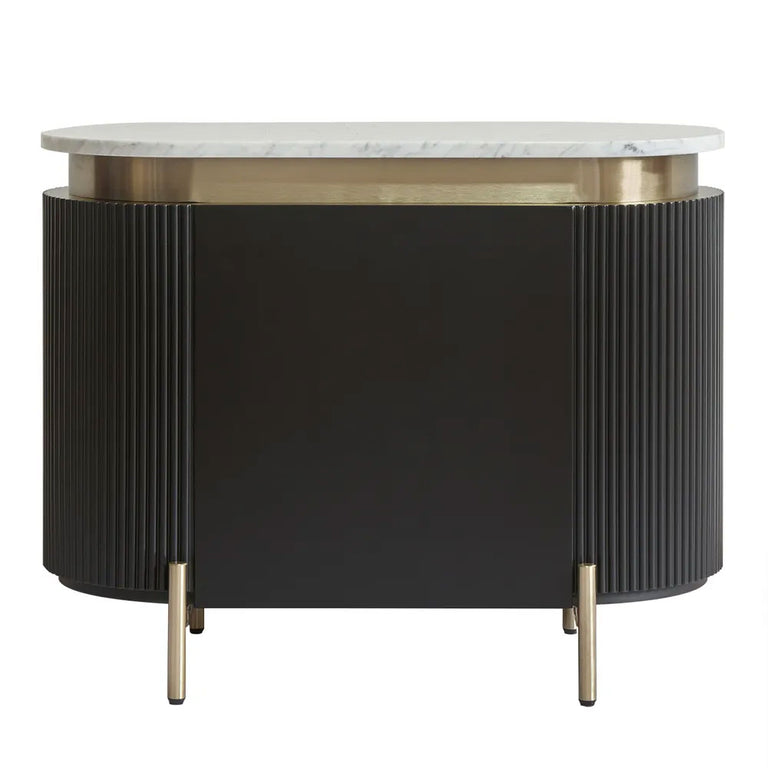 Demarco Bedside Table Black - 33262
