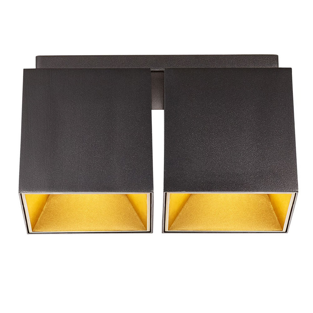 Ethan 2 Light Surface Downlight Matt Black - 2110410103