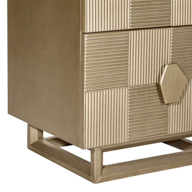 Alton Bedside Table Small Antique Gold - 33275