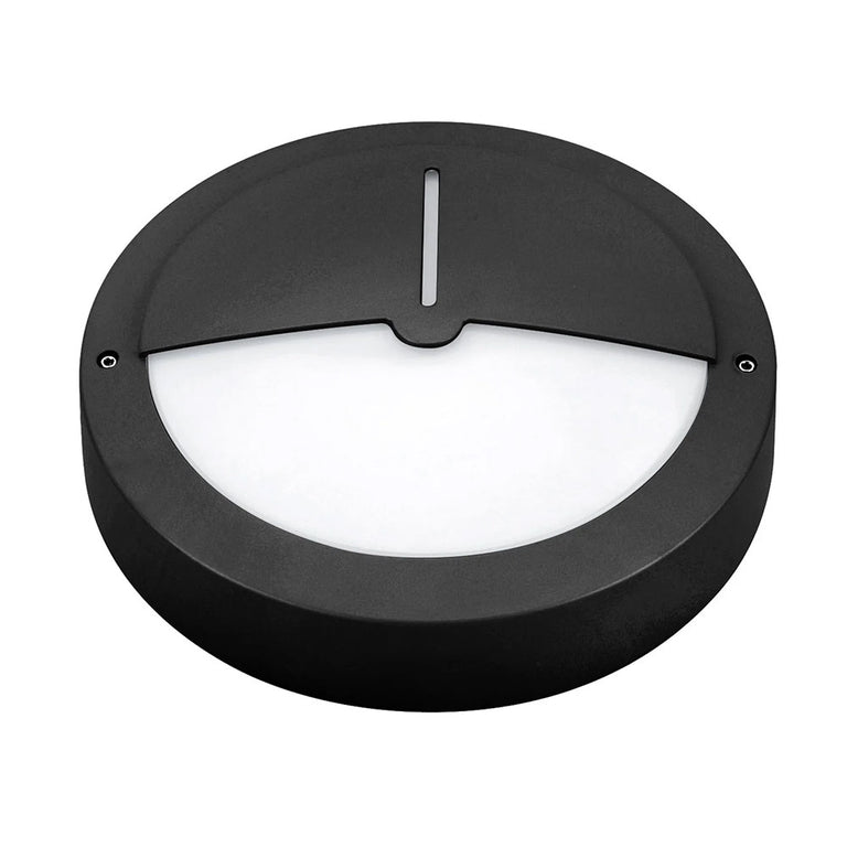Talvia LED CCT Outdoor Bunker Light With Eyelid Black - LLOL027BK