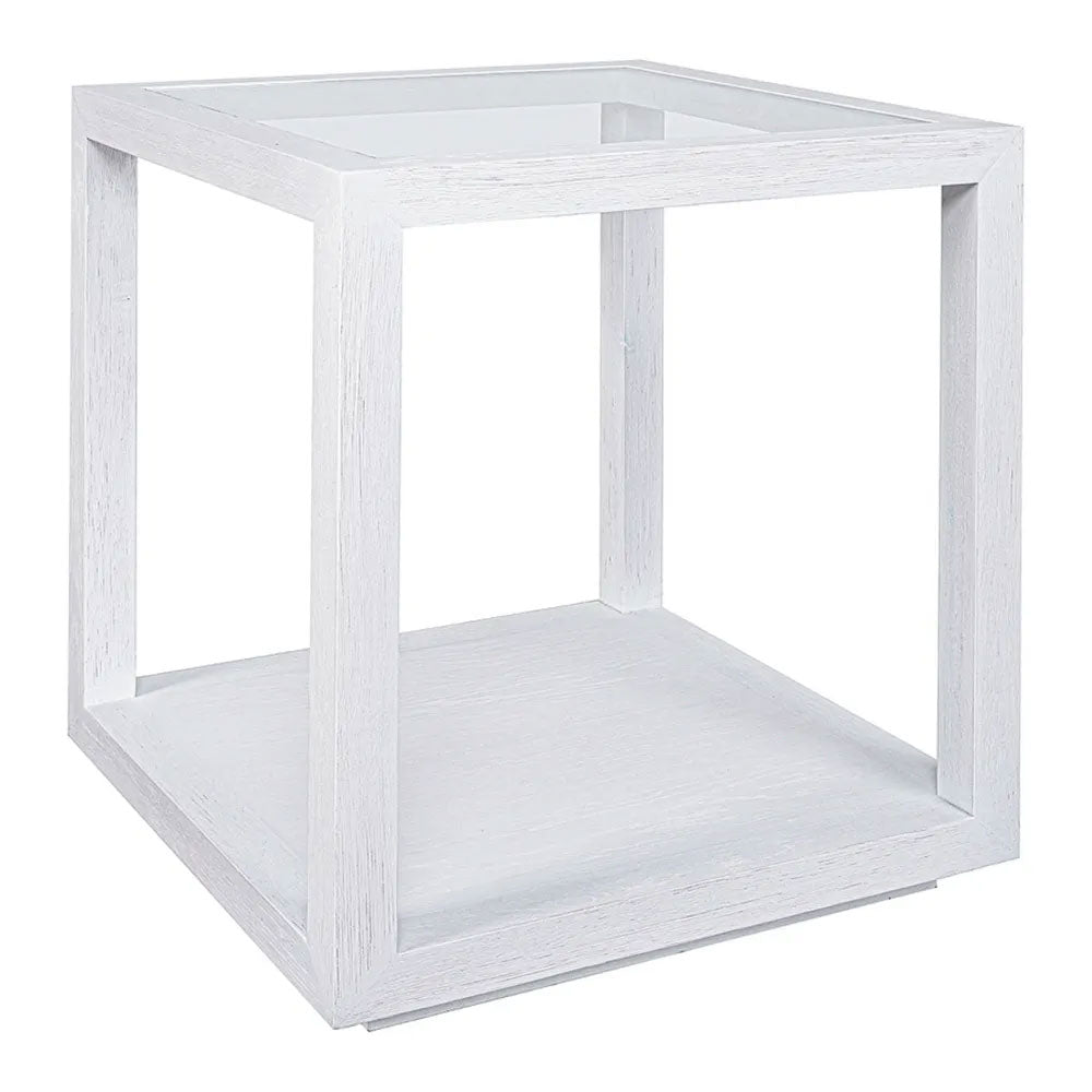 Sadie Square Side Table Large White - 33314
