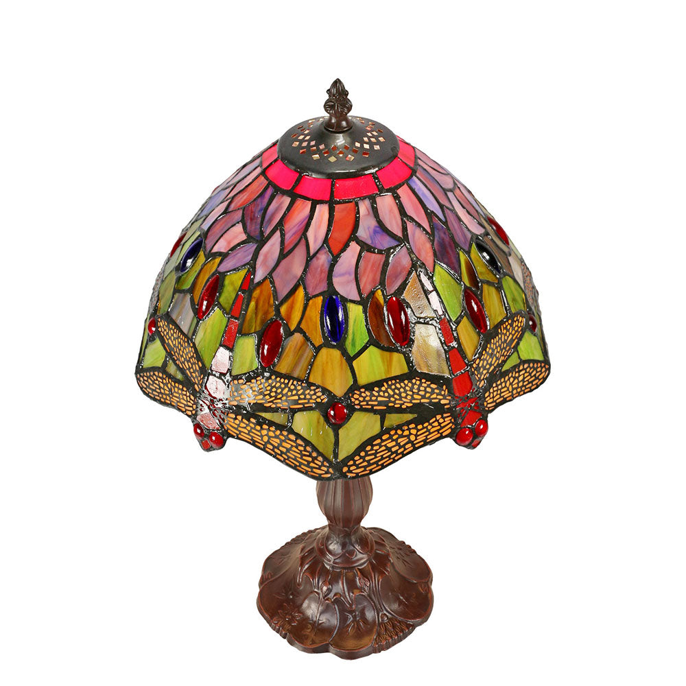 Dragonia Tiffany Table Lamp Red - TL-S102-SET