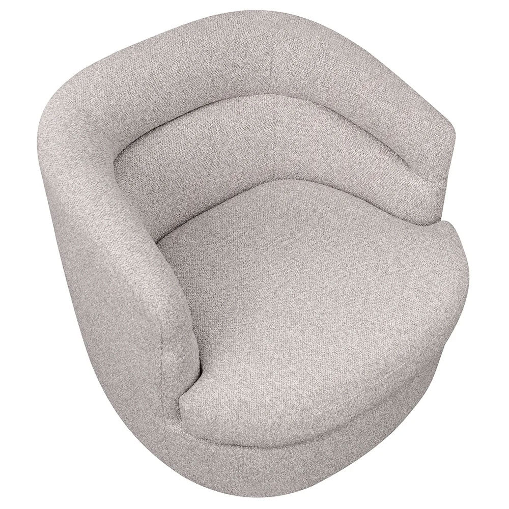 Holly Swivel Arm Chair Warm Grey - 33197