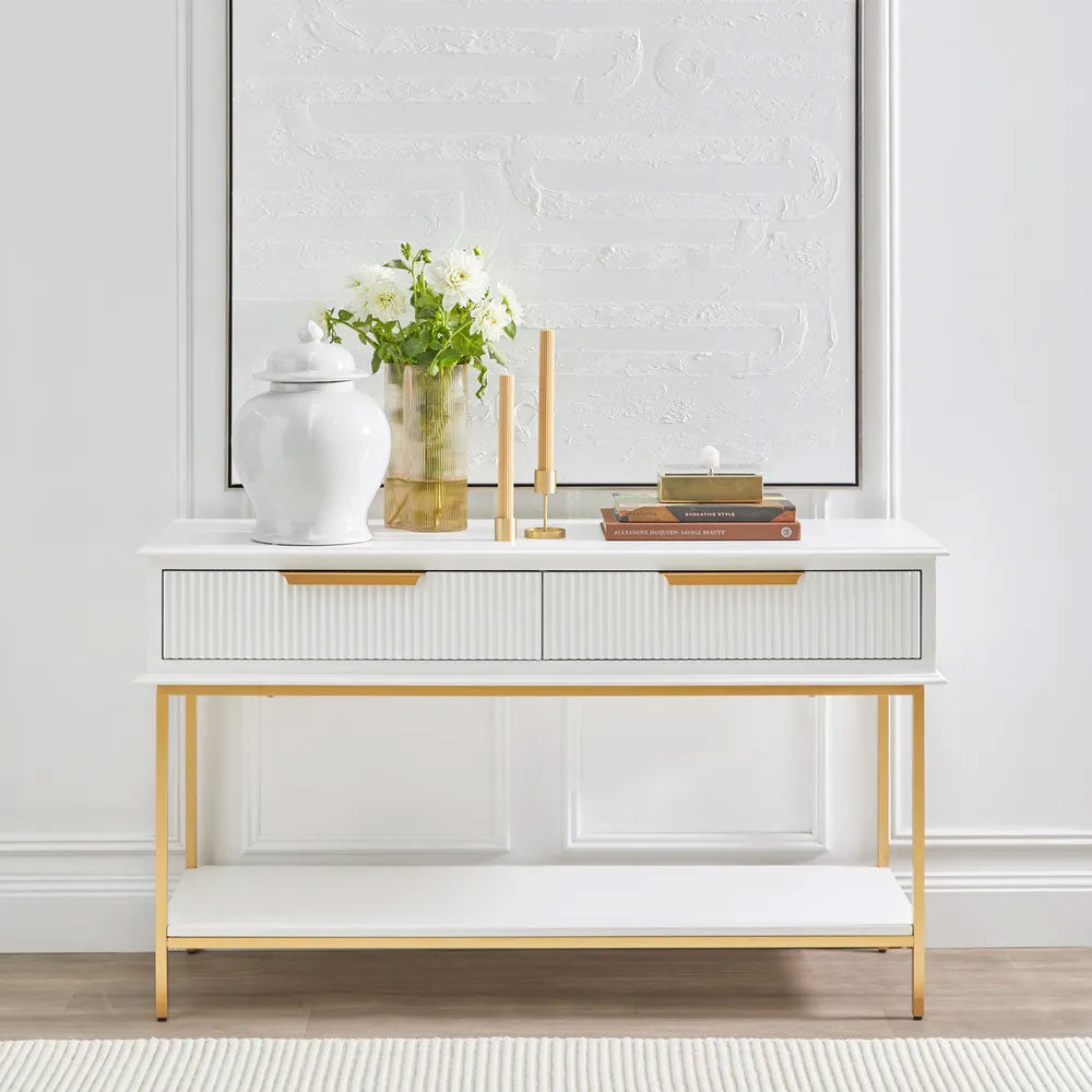 Aimee Console Table Small White - 32914