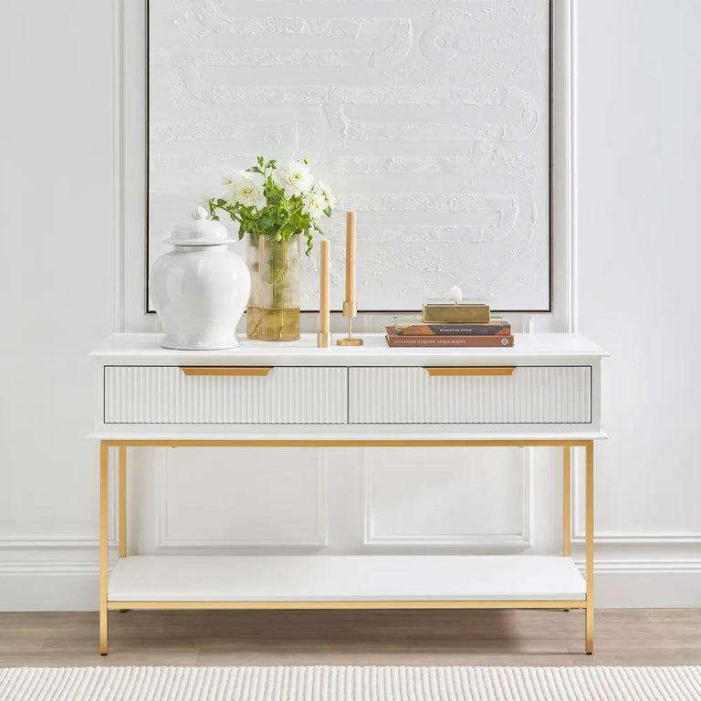 Aimee Console Table Small White - 32914