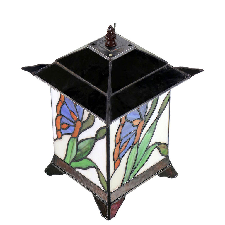 Lantern Butterfly Tiffany Table Lamp - TH-112208