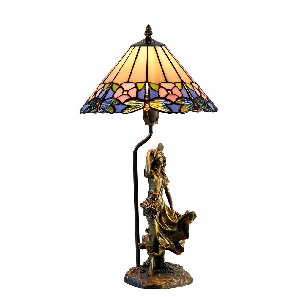 Delia Tiffany Figurine Table Lamp - TL-1272-1379