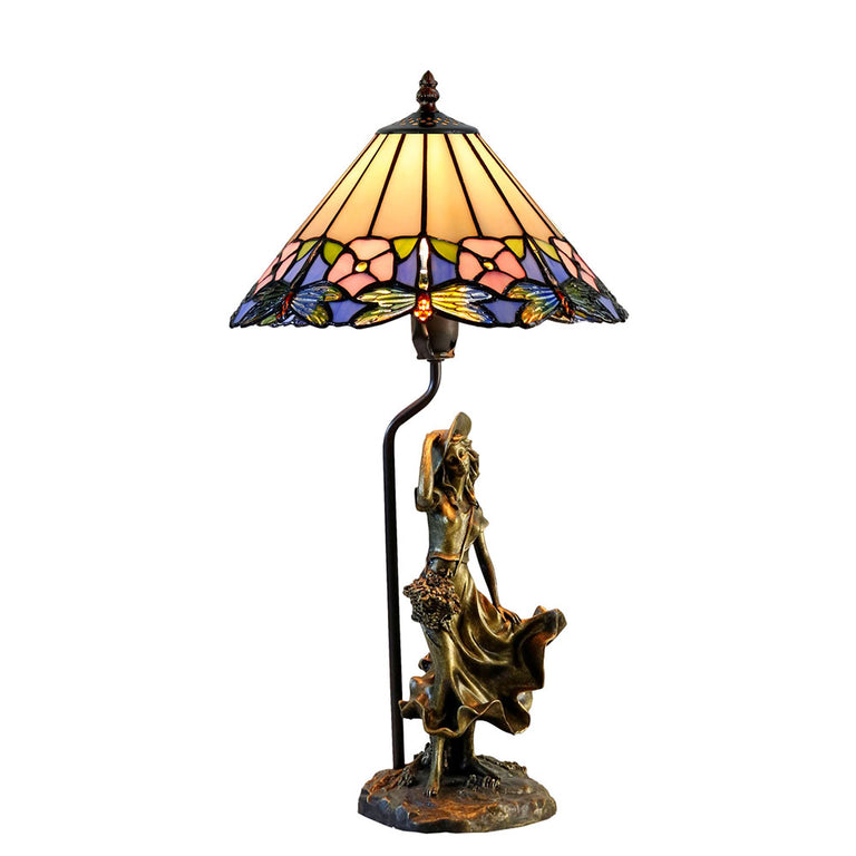 Delia Tiffany Figurine Table Lamp - TL-1272-1379