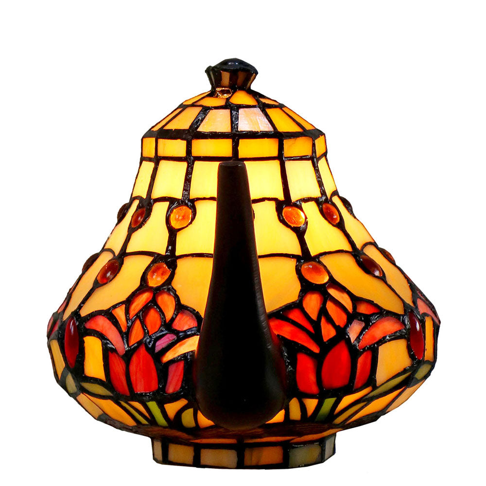 Tulip Tiffany Teapot Leadlight Table Lamp - TL-Q07235