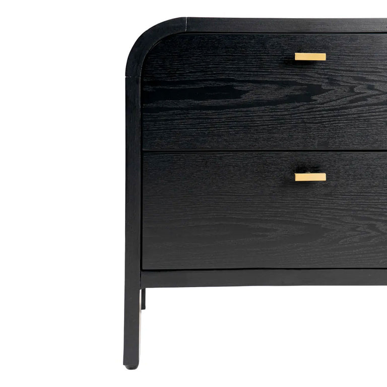 Chisholm Bedside Table Black - 33039