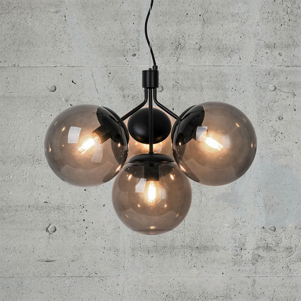 Ivona 4 Light Pendant Black - 2112153003