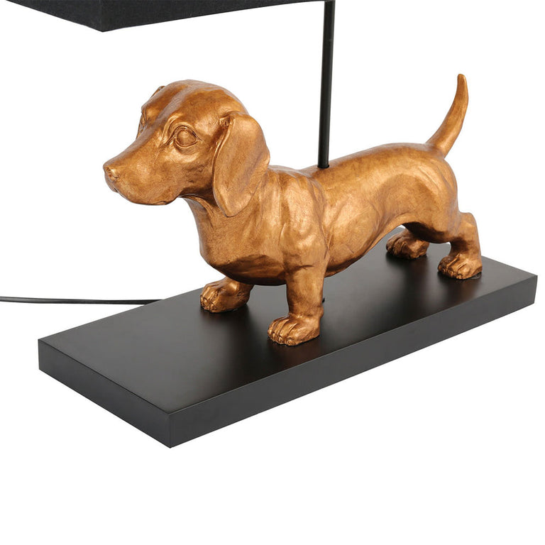 Dachshund Elegance Table Lamp Gold - LL-27-0285G