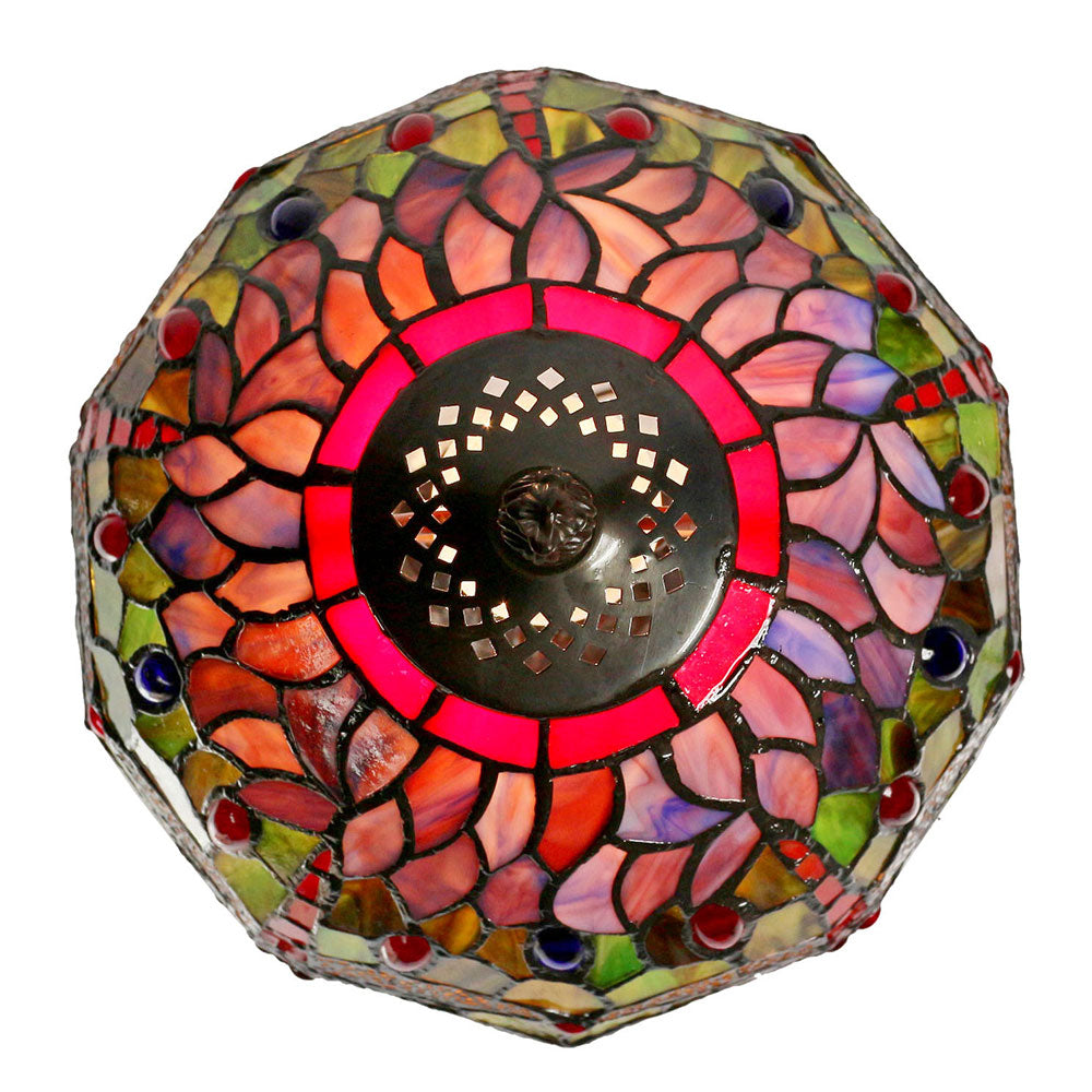Dragonia Tiffany Table Lamp Red - TL-S102-SET