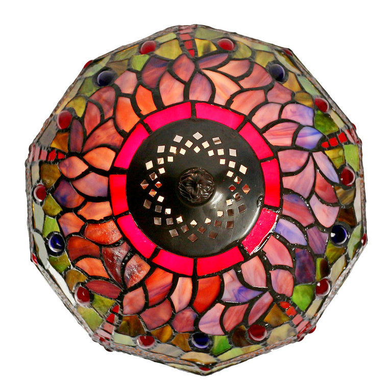 Dragonia Tiffany Table Lamp Red - TL-S102-SET