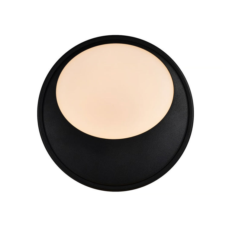 Oliver Round LED Wall Light Black - 2218261003