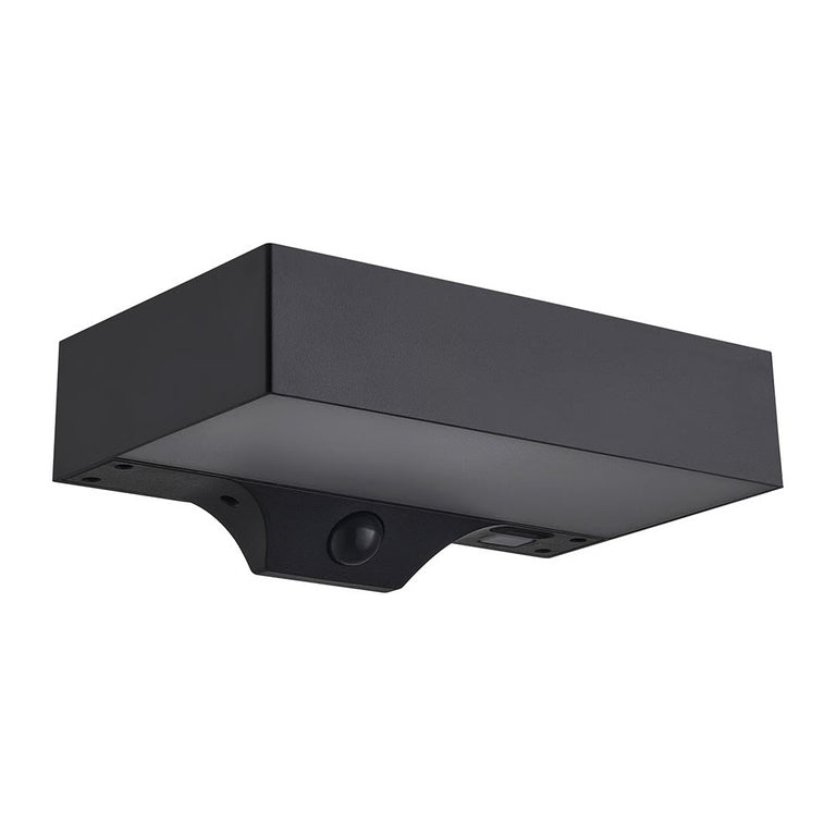 Monay Square LED Solar Wall Light With Motion Sensor Black - 2518341003