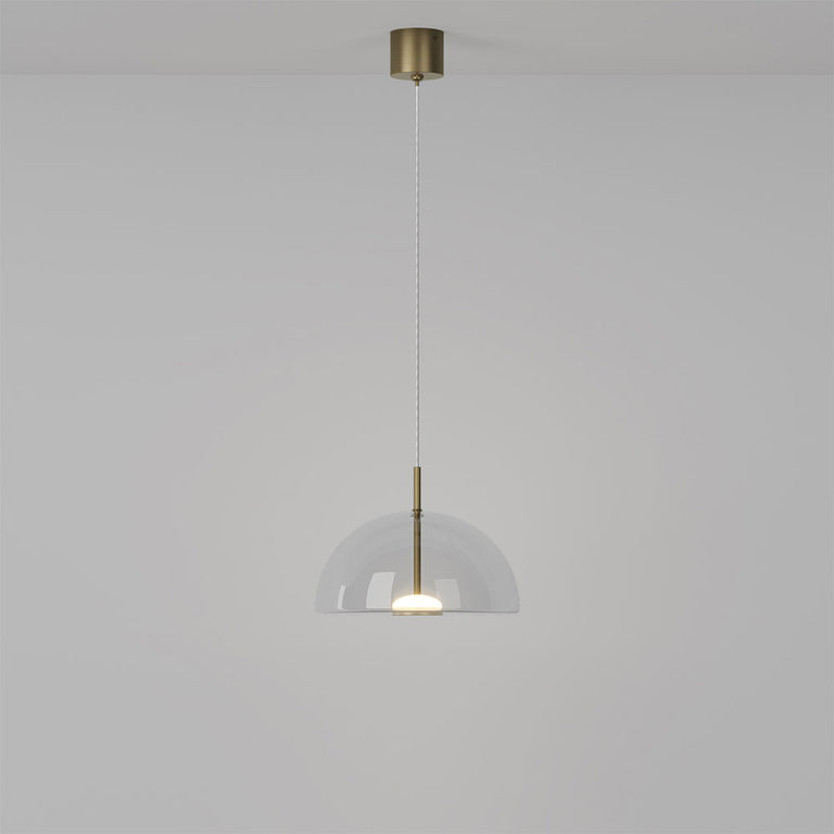 Dome Air LED Pendant Old Brass / Clear - LR.i02.70.DM.CL.OB