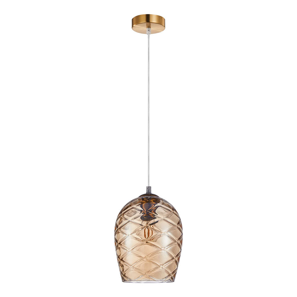 Neta Interior Wine Glass Shade Segmented Pendant Coffee - NETA3