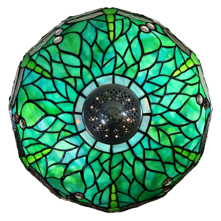 Sylvia Dragonfly Tiffany Table Lamp 14" - TL-14595A-A616