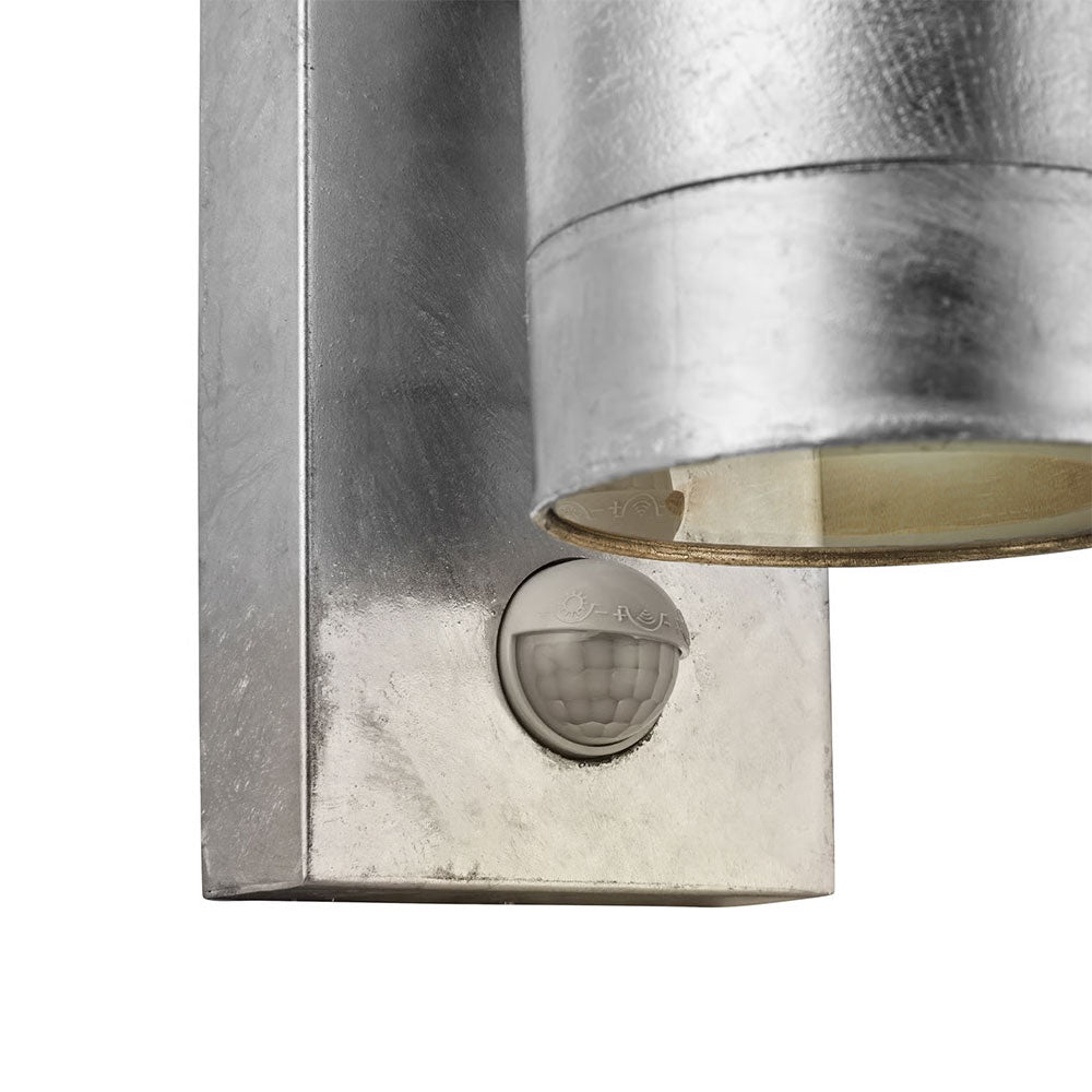Tin Maxi Double Sensor Wall Light Galvanized - 21519131