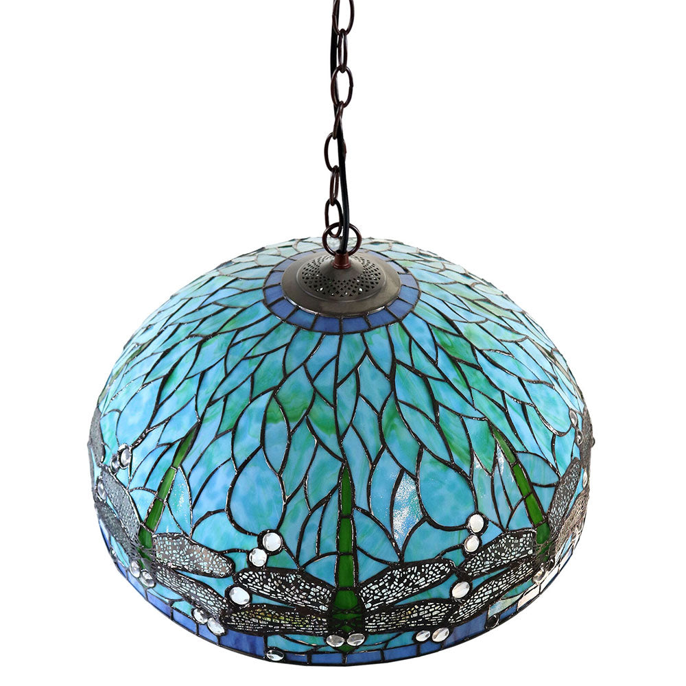 Sylvia Dragonfly Tiffany Hanging Pendant - HL-20595A-3CD