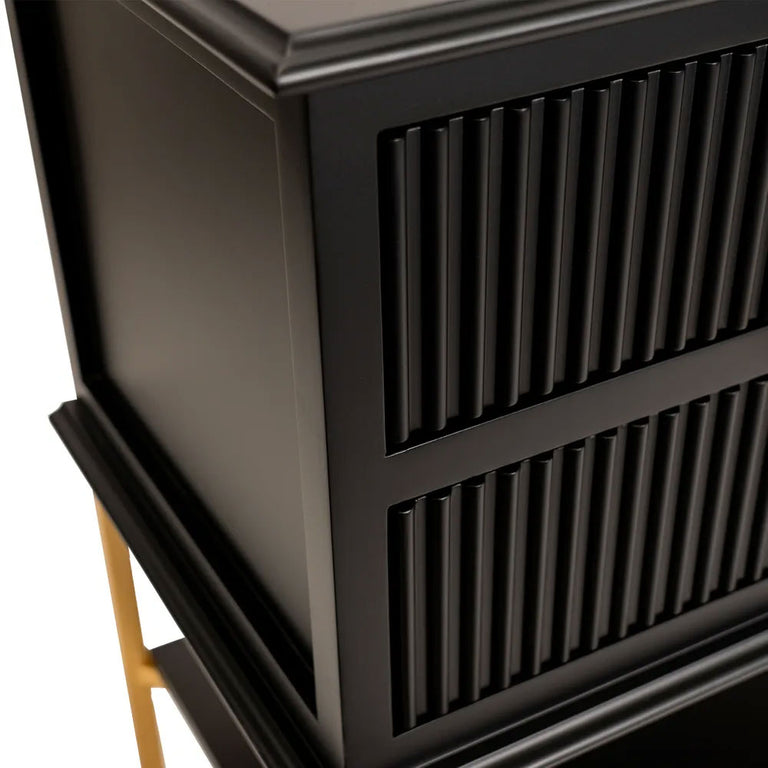 Aimee Bedside Table Large Black - 33074