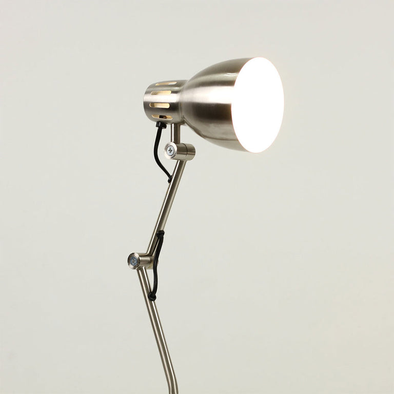 Nord Metal Table Lamp Satin Chrome - LL-27-0237SC