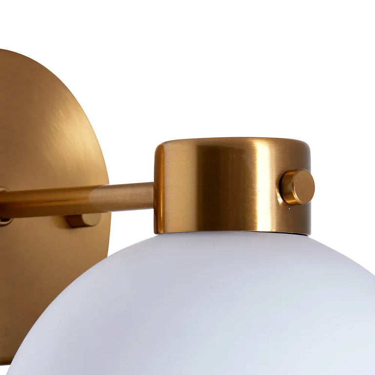 Dylan Sconce Wall Light Set of 2 Brass / Opal - 20860
