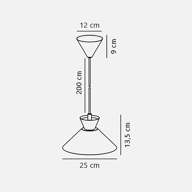 Dial 25 Pendant Black - 2213333003