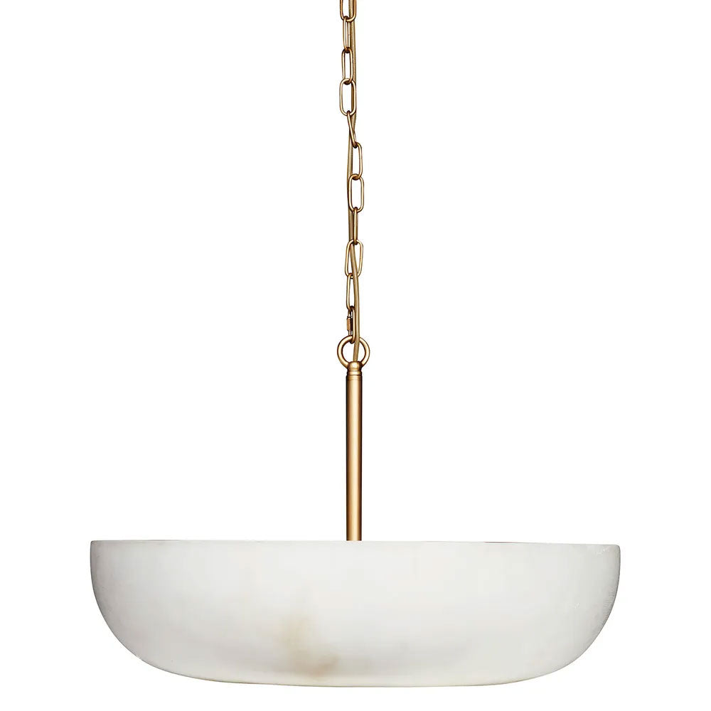 Zurich Pendant Brass / White - 20864